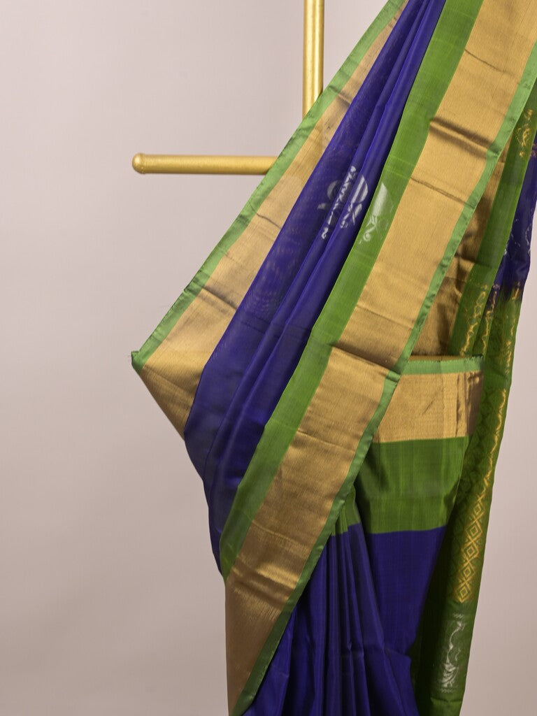 Uppada pattu saree for women | Royal blue | allover zari motifs | party wear