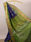 Uppada pattu saree for women | Royal blue | allover zari motifs | party wear