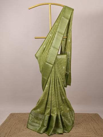 Munga fancy sarees for women | parrot green | zari border | party wear