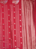 Green mango fancy saree dark pink color allover zari motifs & zari border with brocade pallu and contrast blouse blouse