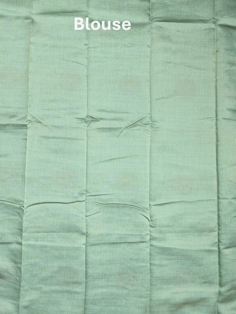 Dupion fancy saree light blue color allover motifs & zari border with zari pallu and brocade blouse
