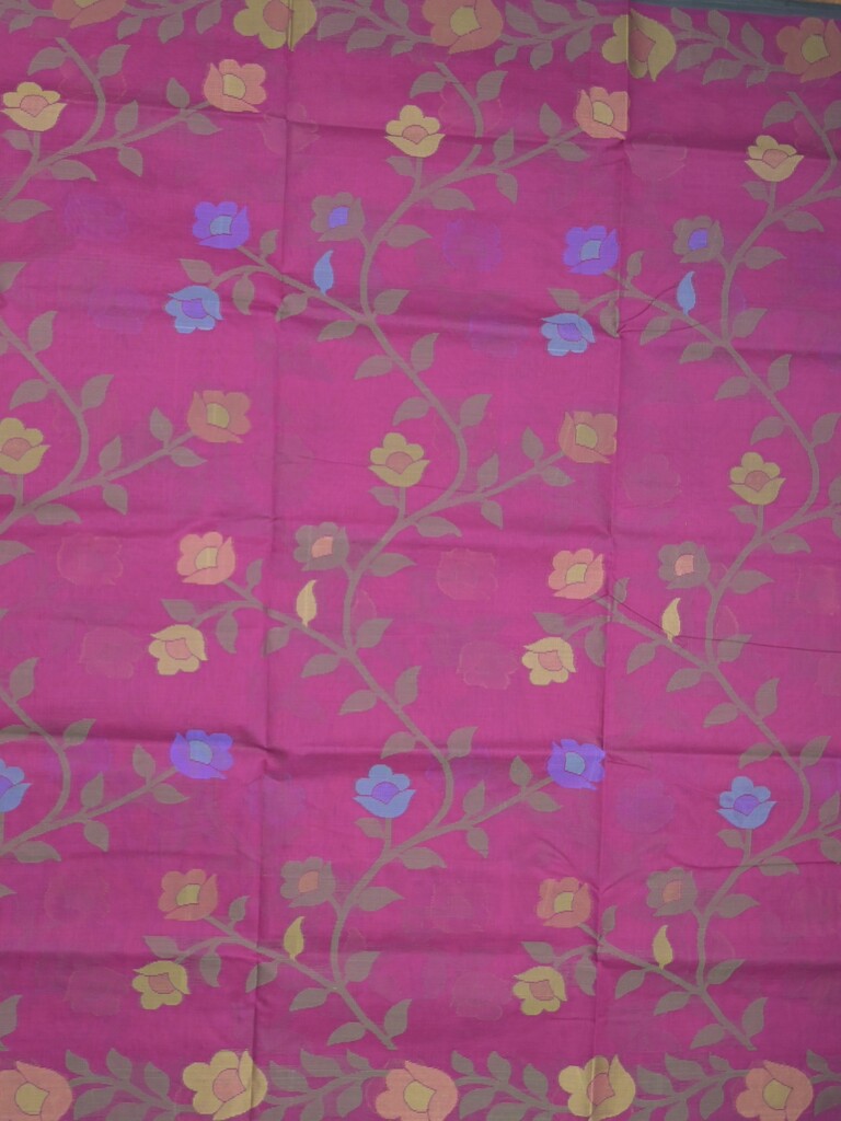 Bengali cotton saree wine color allover weaves and weaving border with weaving pallu