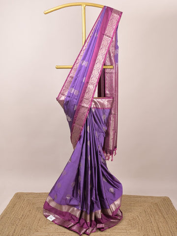 Light weight kanchi pattu sarees for women | purple | zari border | party wear
