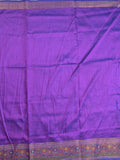 Ikkath fancy saree in blue color allover design with zari border & ikkath pallu and plain blouse