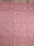 Tussar fancy saree light purple color allover zari motifs & zari border with zari pallu and plain blouse