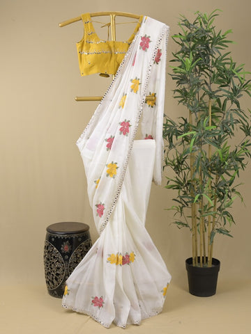 Rocket saree Soft organza saree in blue color