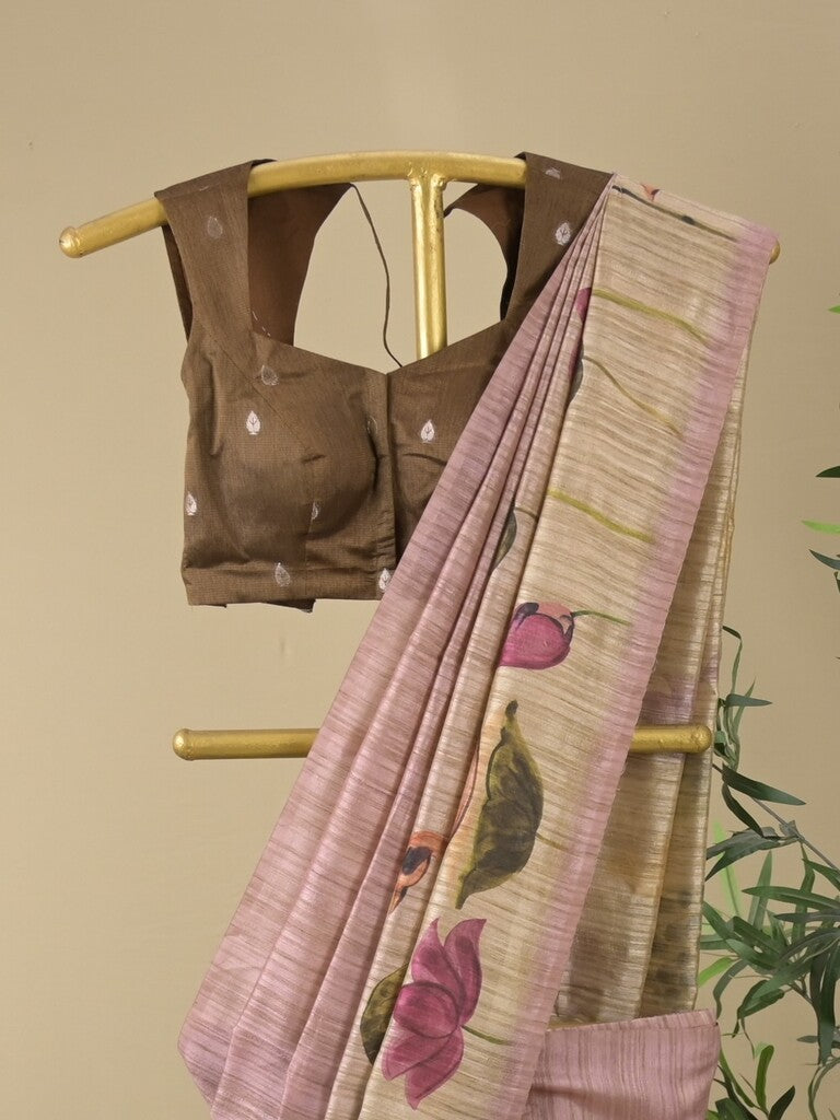 Rocket saree Soft organza saree in blue color
