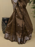 Rocket saree Soft organza saree in blue color