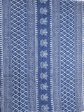 Maheshwari Saree in blue color with printed border, printed pallu & Matching Blouse