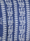 Maheshwari Saree in blue color with printed border, printed pallu & Matching Blouse