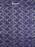 Kota fancy sarees in light blue color allover work with cutwork border and contrast blouse