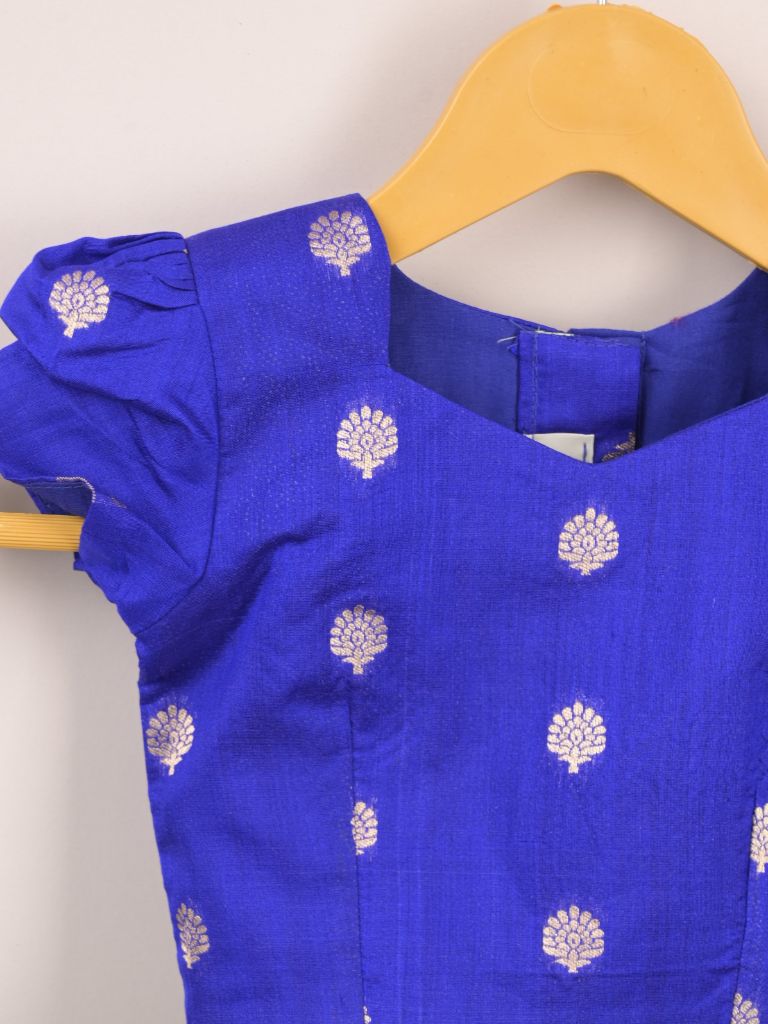 Girls Traditional Pattu Lehenga Set | Festive & Ethnic Wear | 1-2 years