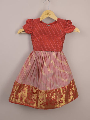 Girls Traditional Pattu Lehenga Set | Festive & Ethnic Wear | 2-3 years