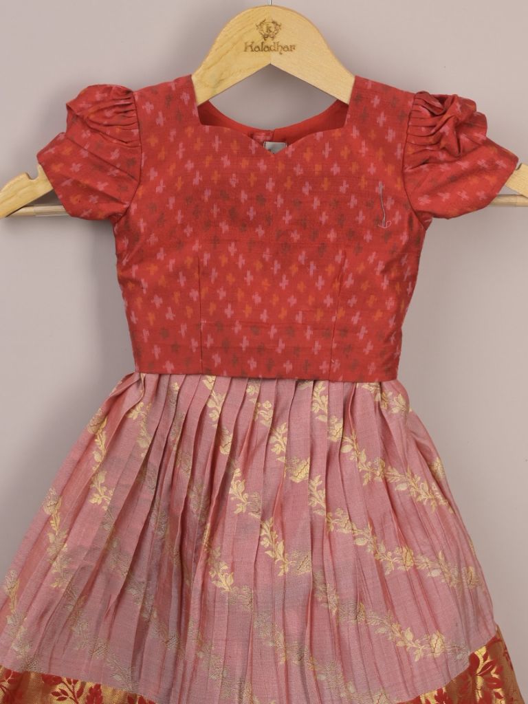 Girls Traditional Pattu Lehenga Set | Festive & Ethnic Wear | 2-3 years