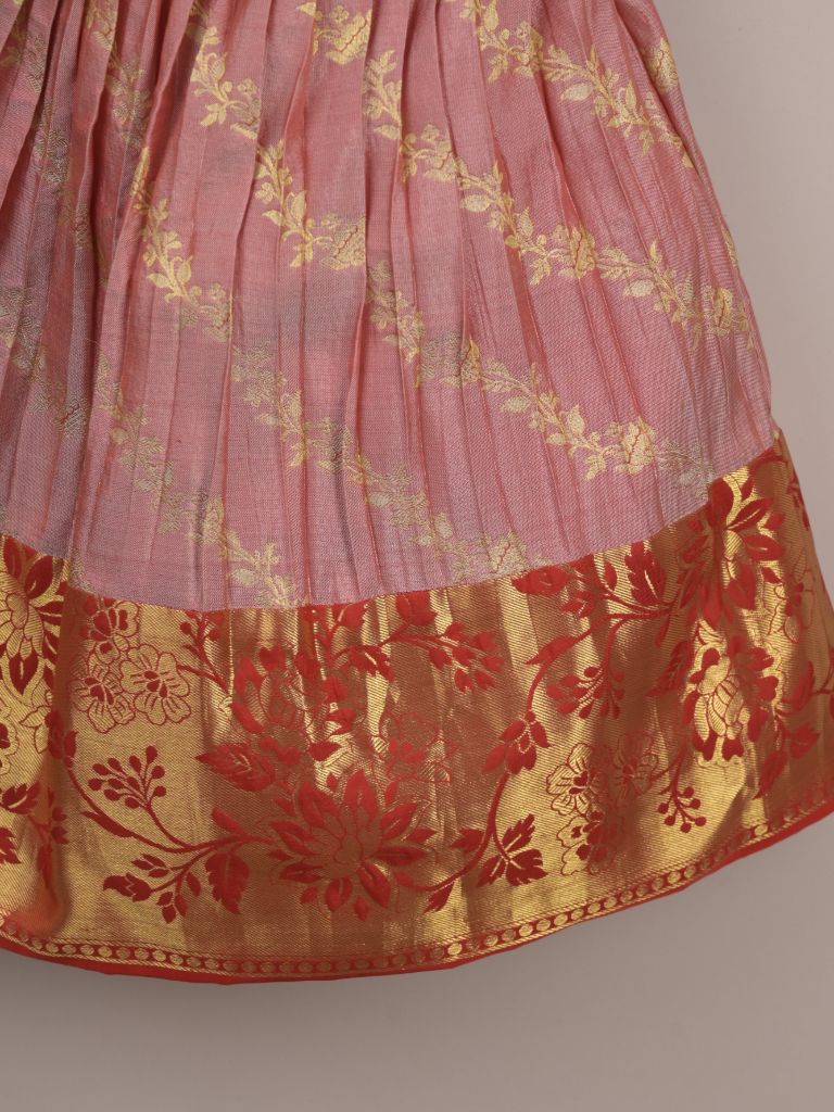 Girls Traditional Pattu Lehenga Set | Festive & Ethnic Wear | 2-3 years