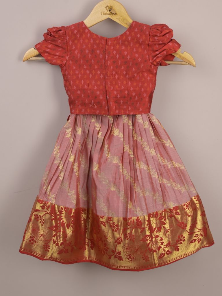 Girls Traditional Pattu Lehenga Set | Festive & Ethnic Wear | 2-3 years