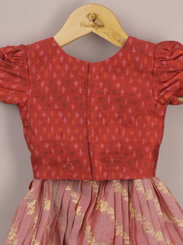 Girls Traditional Pattu Lehenga Set | Festive & Ethnic Wear | 2-3 years