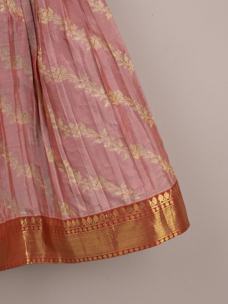 Girls Traditional Pattu Lehenga Set | Festive & Ethnic Wear | 2-3 years