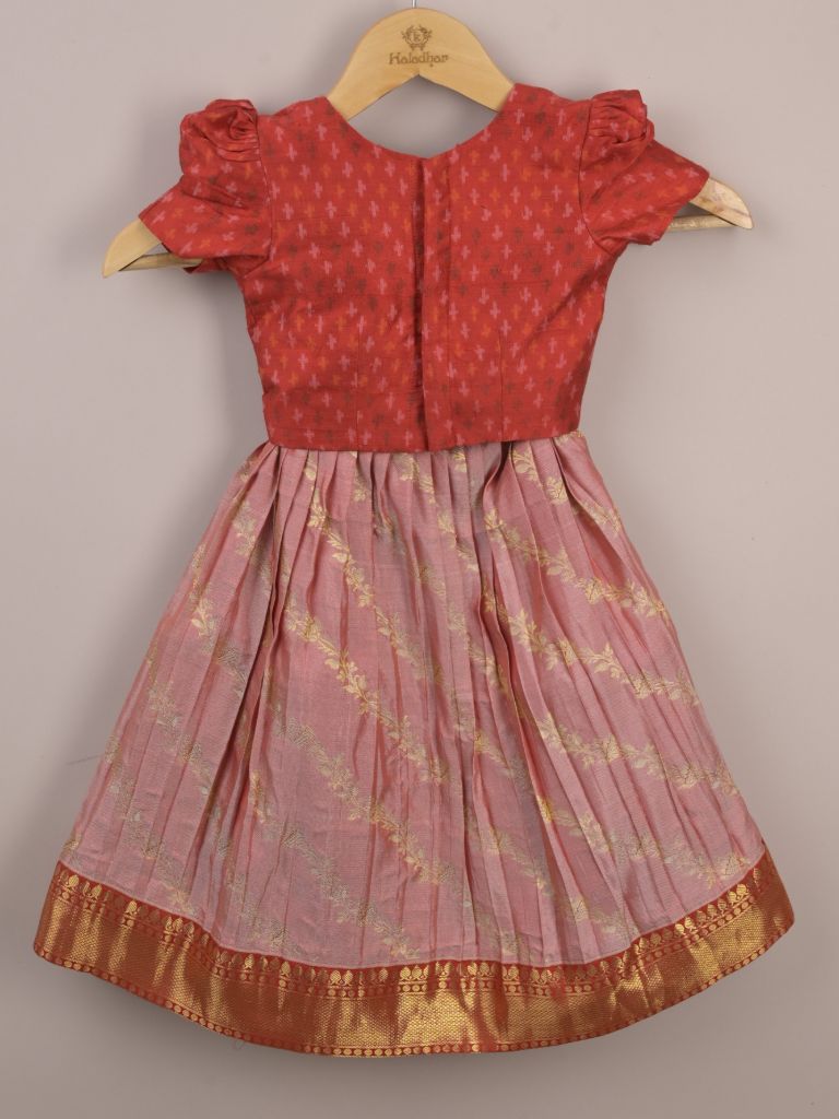 Girls Traditional Pattu Lehenga Set | Festive & Ethnic Wear | 2-3 years