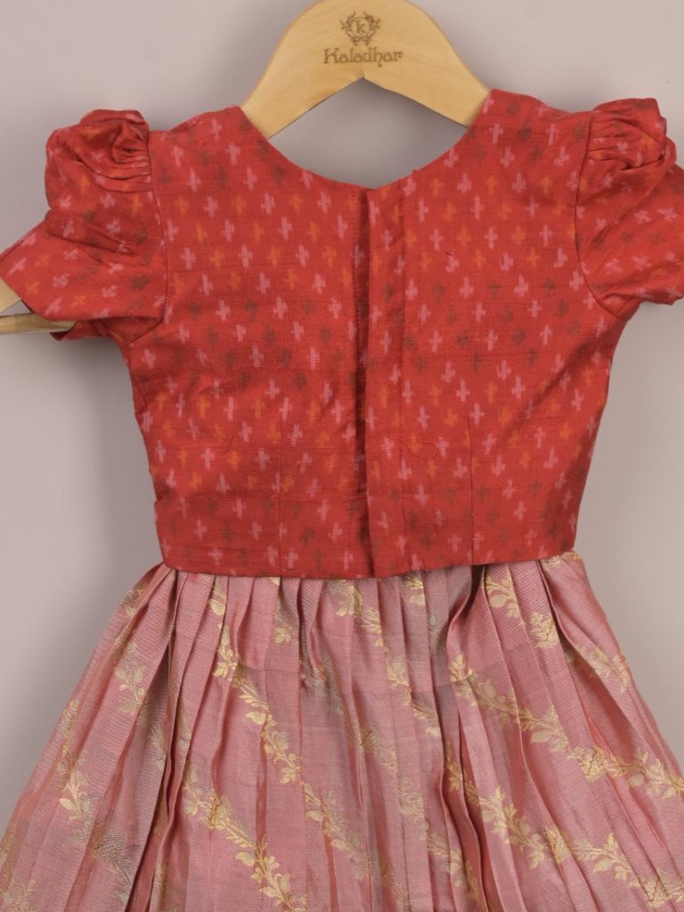 Girls Traditional Pattu Lehenga Set | Festive & Ethnic Wear | 2-3 years