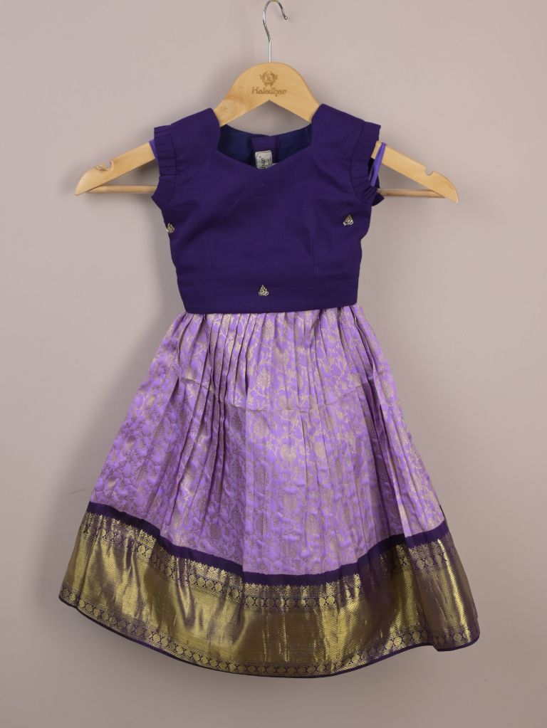Girls Traditional Pattu Lehenga Set | Festive & Ethnic Wear | 2-3 years