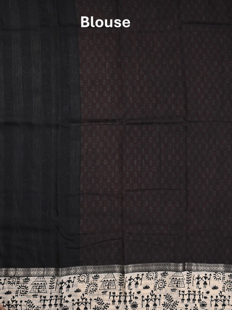 Maheshwari fancy saree light pink color allover prints & zari border with zari pallu and plain blouse