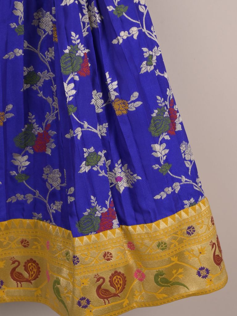 Girls Traditional Pattu Lehenga Set | Festive & Ethnic Wear | 2-3 years