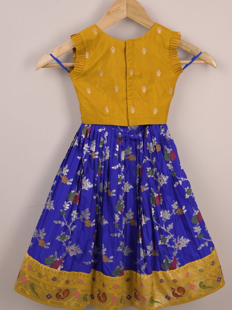 Girls Traditional Pattu Lehenga Set | Festive & Ethnic Wear | 2-3 years