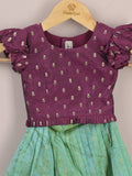 Girls Traditional Pattu Lehenga Set | Festive & Ethnic Wear | 2-3 years