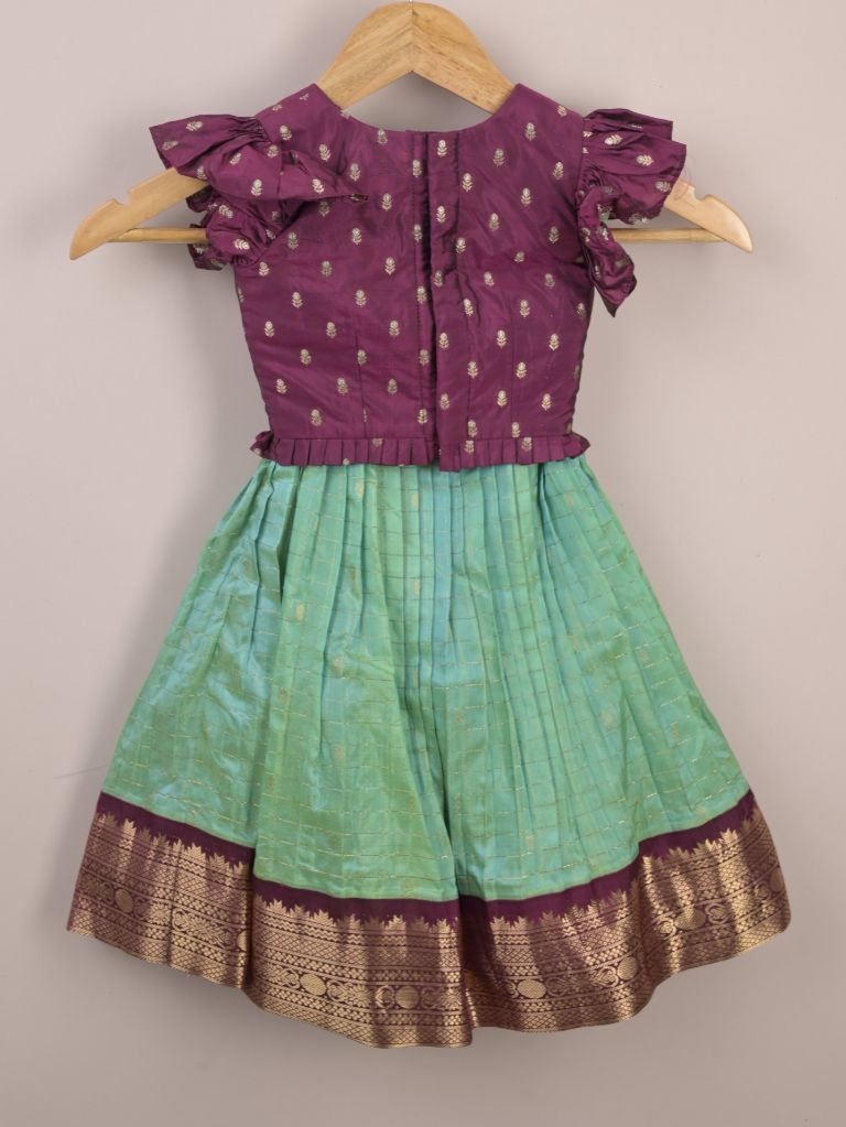 Girls Traditional Pattu Lehenga Set | Festive & Ethnic Wear | 2-3 years