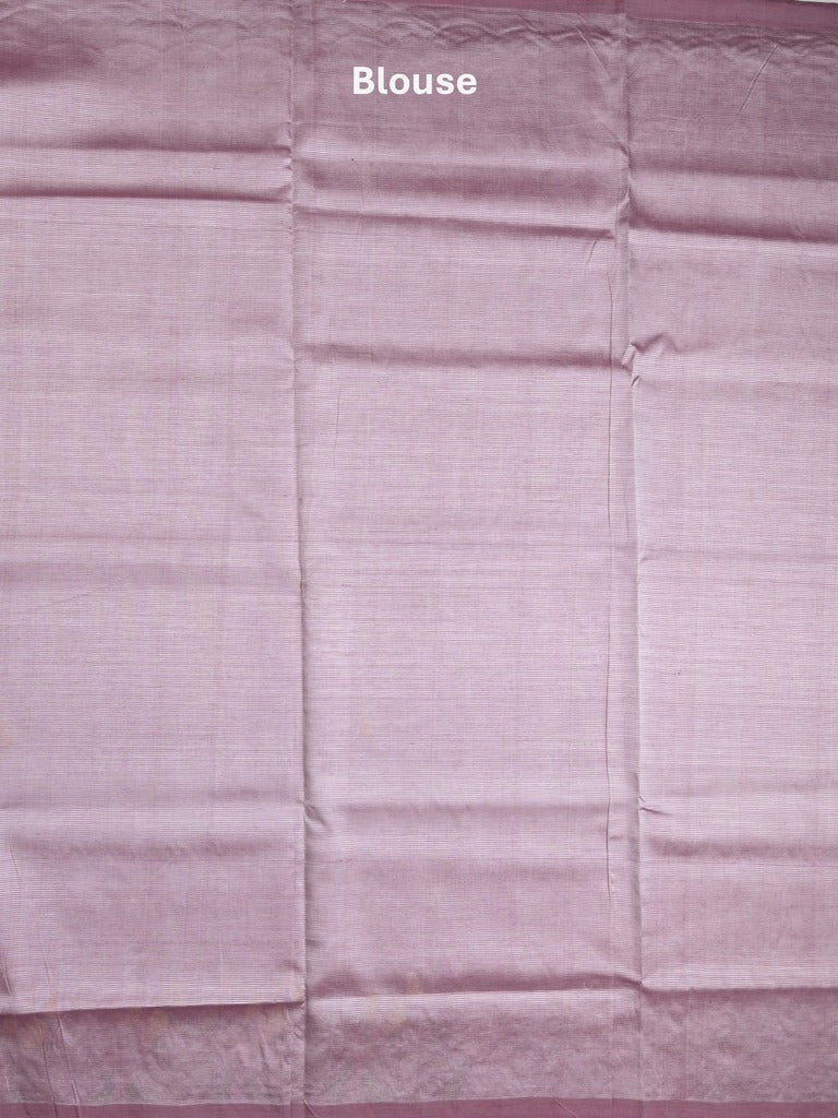 Mangalagiri fancy saree in purple color allover embroidery and cutwork border with plain blouse
