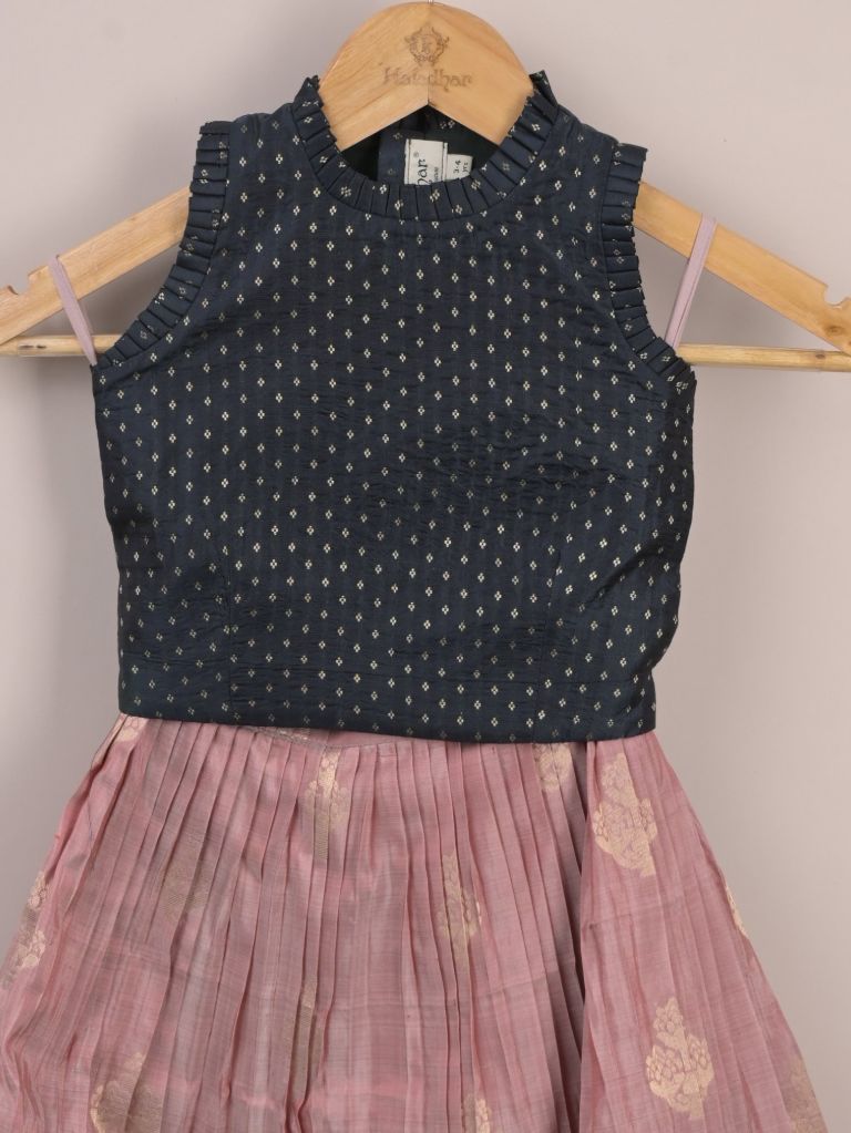 Girls Traditional Pattu Lehenga Set | Festive & Ethnic Wear | 3-4 years
