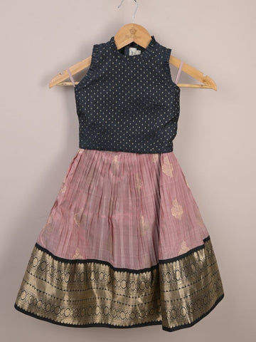 Girls Traditional Pattu Lehenga Set | Festive & Ethnic Wear | 3-4 years