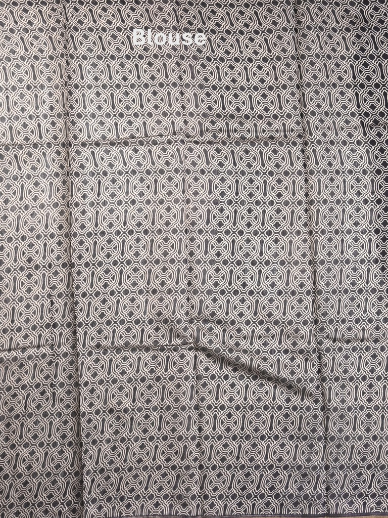 Maheshwari fancy saree red color allover prints & printed zari border with contrast pallu and attached blouse