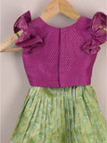 Girls Traditional Pattu Lehenga Set | Festive & Ethnic Wear | 2-3 years