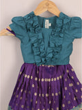 Girls Traditional Pattu Lehenga Set | Festive & Ethnic Wear | 2-3 years
