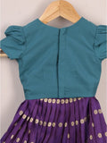 Girls Traditional Pattu Lehenga Set | Festive & Ethnic Wear | 2-3 years