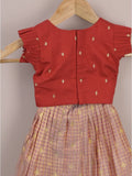 Girls Traditional Pattu Lehenga Set | Festive & Ethnic Wear | 1-2 years