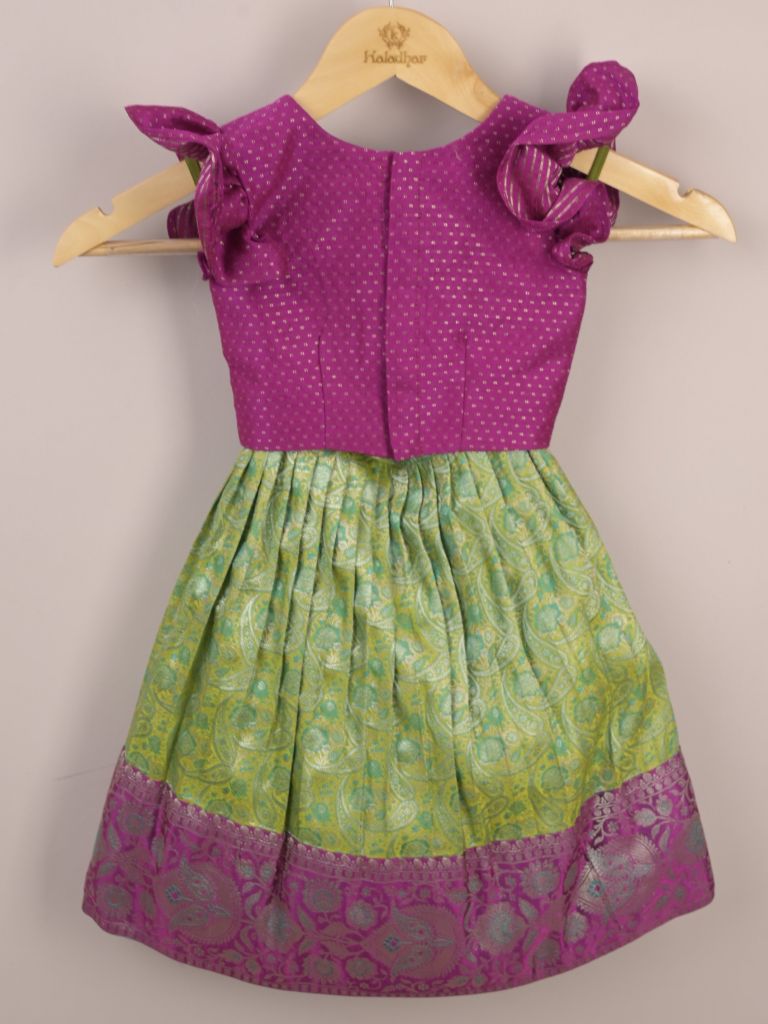 Girls Traditional Pattu Lehenga Set | Festive & Ethnic Wear | 2-3 years