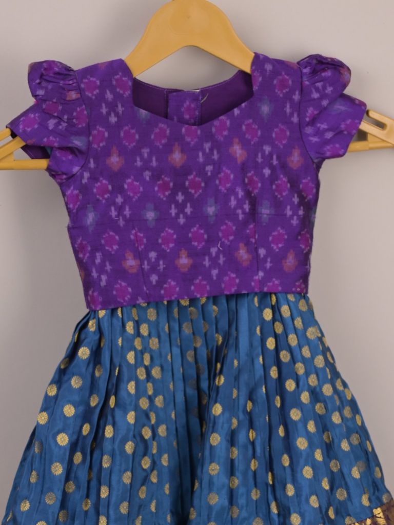 Girls Traditional Pattu Lehenga Set | Festive & Ethnic Wear | 1-2 years