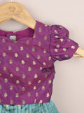 Girls Traditional Pattu Lehenga Set | Festive & Ethnic Wear | 2-3 years