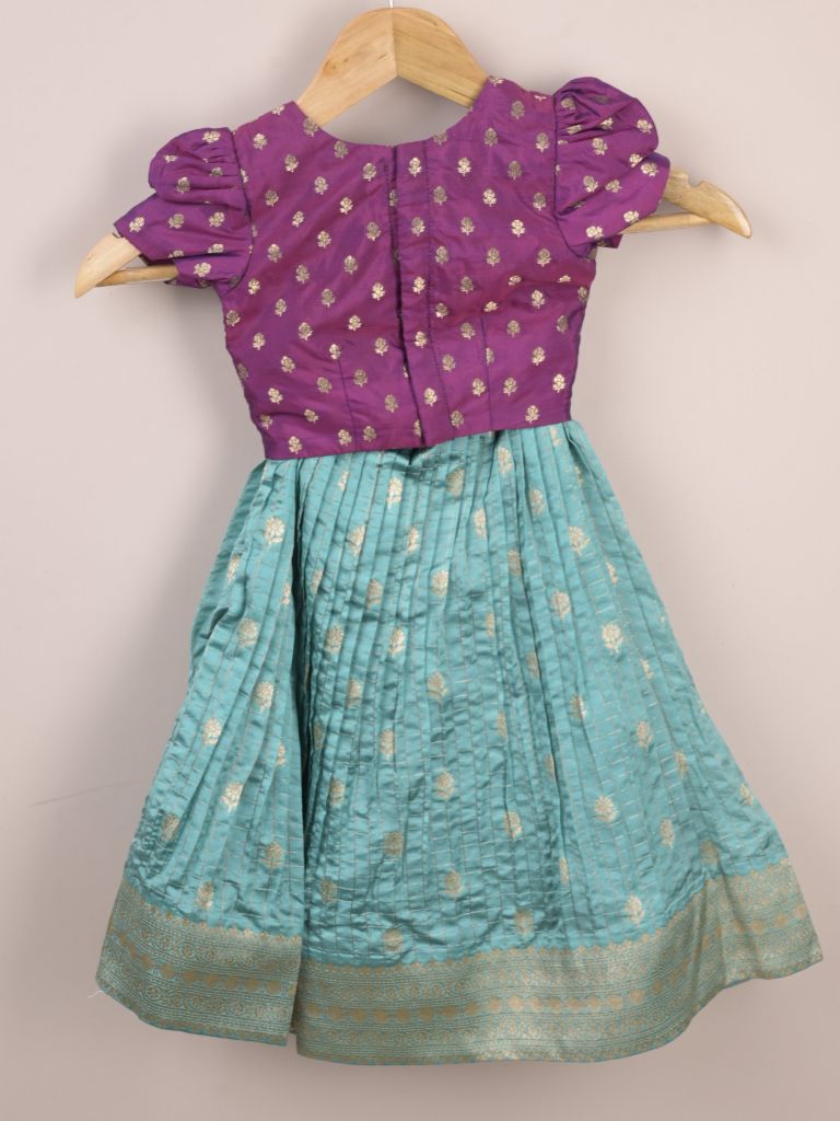 Girls Traditional Pattu Lehenga Set | Festive & Ethnic Wear | 2-3 years