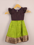 Girls Traditional Pattu Lehenga Set | Festive & Ethnic Wear | 1-2 years
