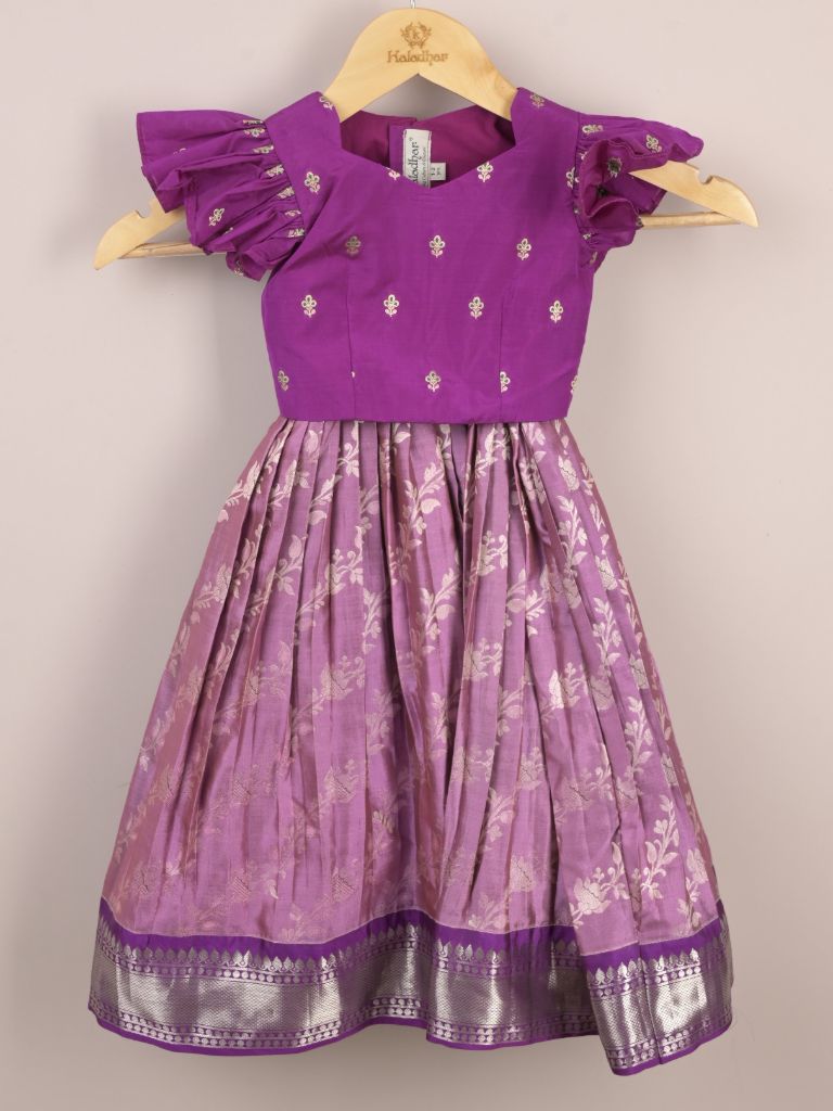 Girls Traditional Pattu Lehenga Set | Festive & Ethnic Wear | 1-2 years