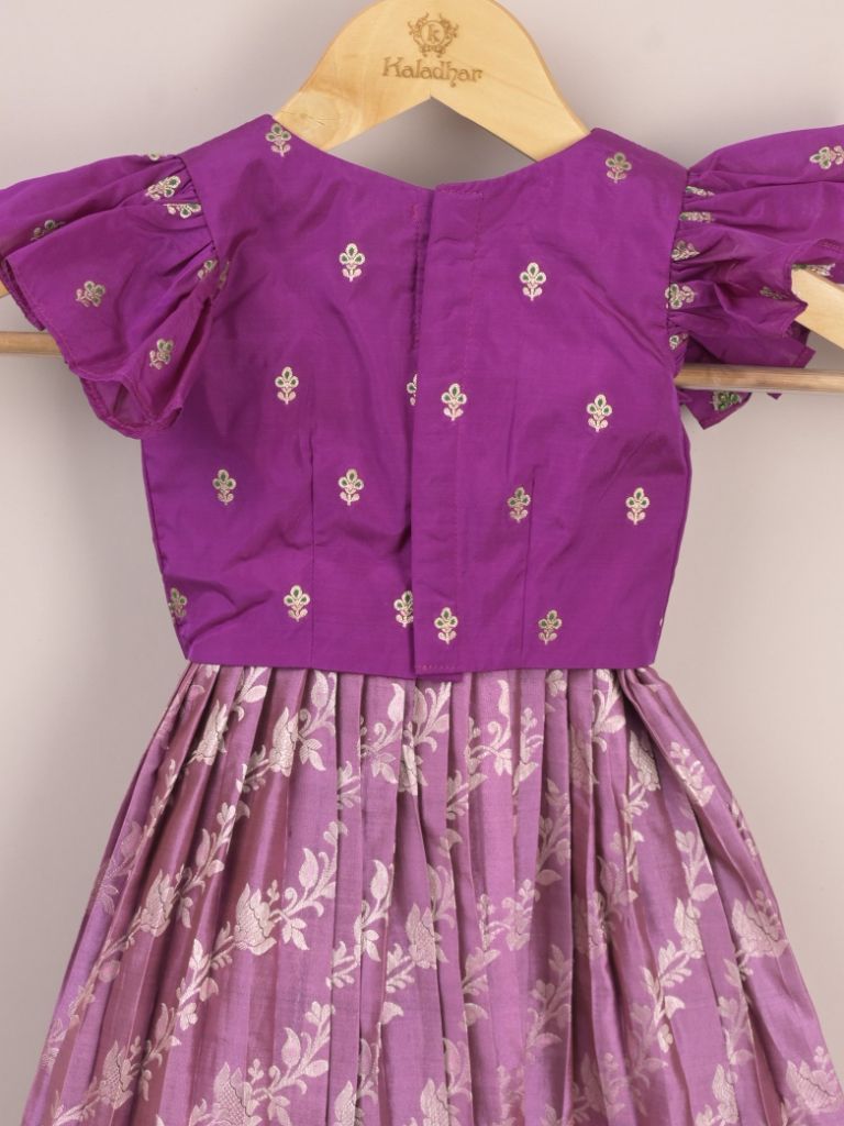 Girls Traditional Pattu Lehenga Set | Festive & Ethnic Wear | 1-2 years
