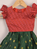 Girls Traditional Pattu Lehenga Set | Festive & Ethnic Wear | 2-3 years