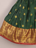Girls Traditional Pattu Lehenga Set | Festive & Ethnic Wear | 2-3 years
