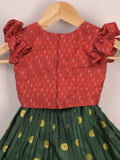 Girls Traditional Pattu Lehenga Set | Festive & Ethnic Wear | 2-3 years