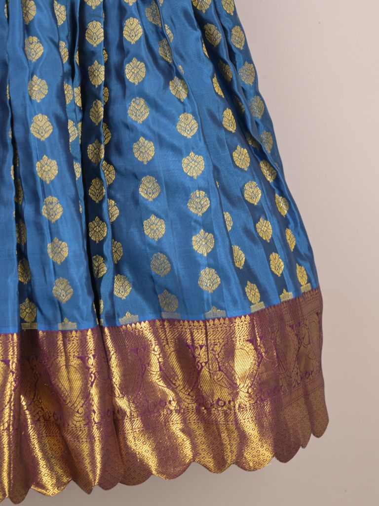 Girls Traditional Pattu Lehenga Set | Festive & Ethnic Wear | 2-3 years