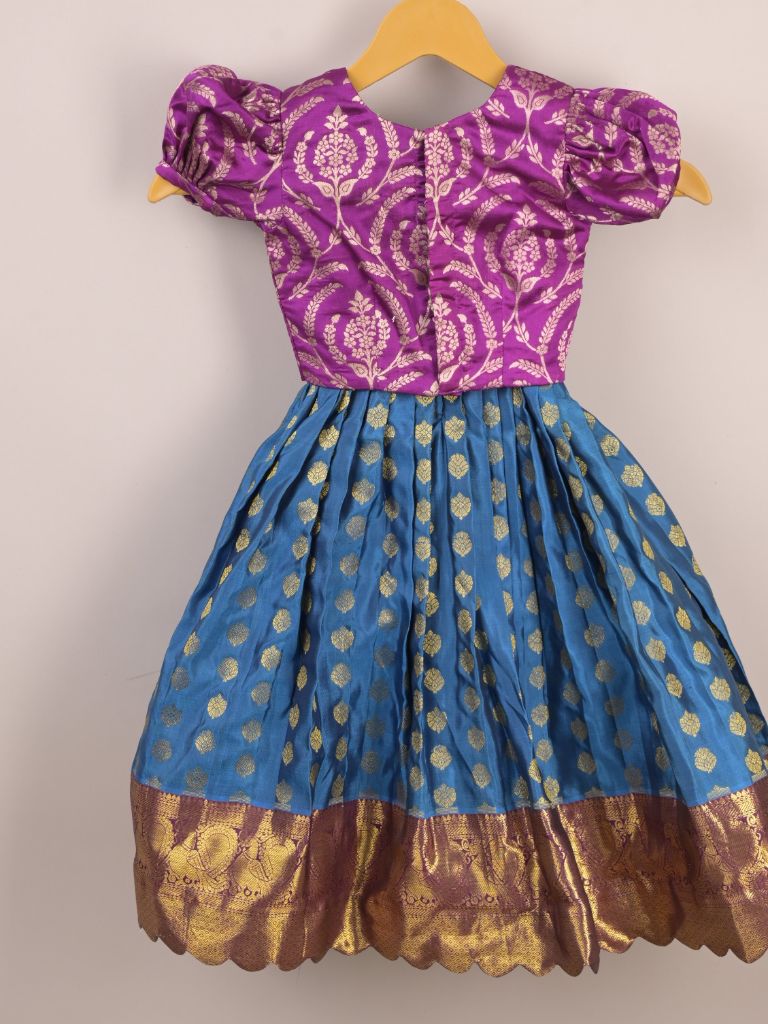 Girls Traditional Pattu Lehenga Set | Festive & Ethnic Wear | 2-3 years